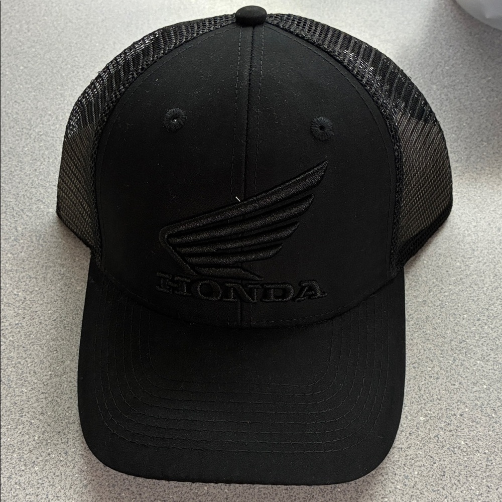 Black Honda Wing Viper Urban Mesh Cap Hat